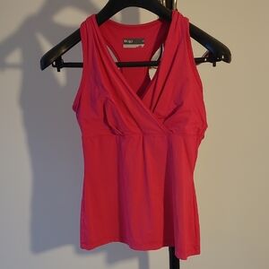 Lija athletic Women's Pink Wrap Top